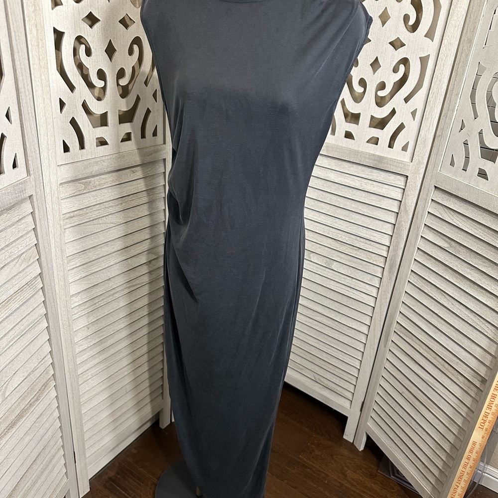 Lulu's Sleek gray Sleeveless Maxi Dress